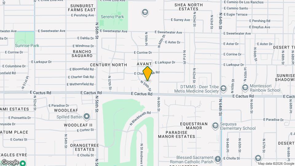 12219 N 59th St Map and Location Details