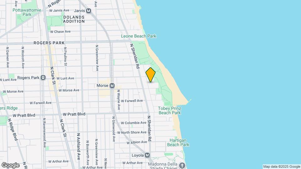 1140 W Morse Ave, Unit 204 Map and Location Details