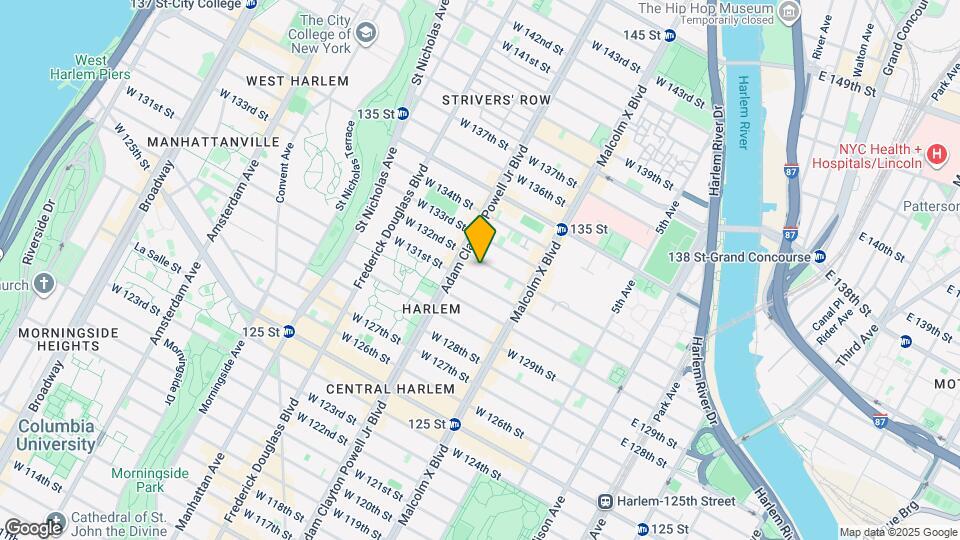 160 W 132nd St Map and Location Details