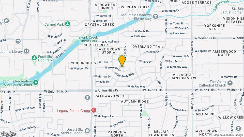 19010 N 47th Ln Map and Location Details