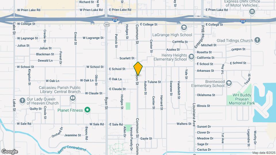 3807 Common St Map and Location Details