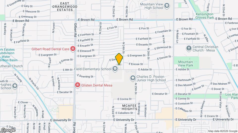 813 N Almond Cir Mapa y Detalles de la Ubicación