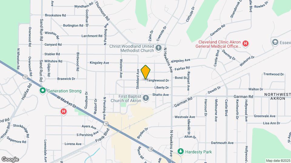 1718 Tanglewood Dr Map and Location Details