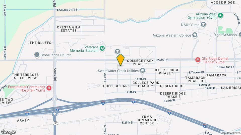 7220 E 24th Ln Map and Location Details
