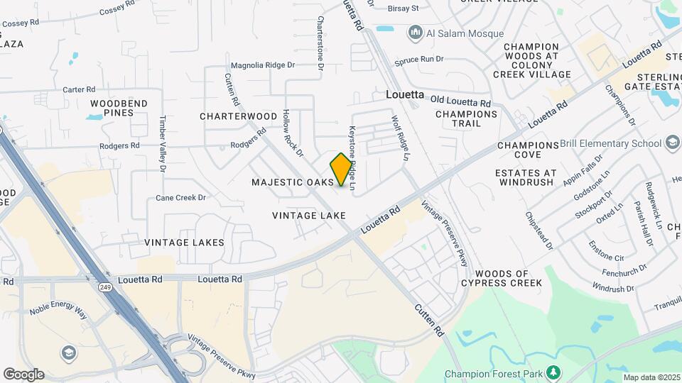 15810 Hollow Rock Dr Map and Location Details