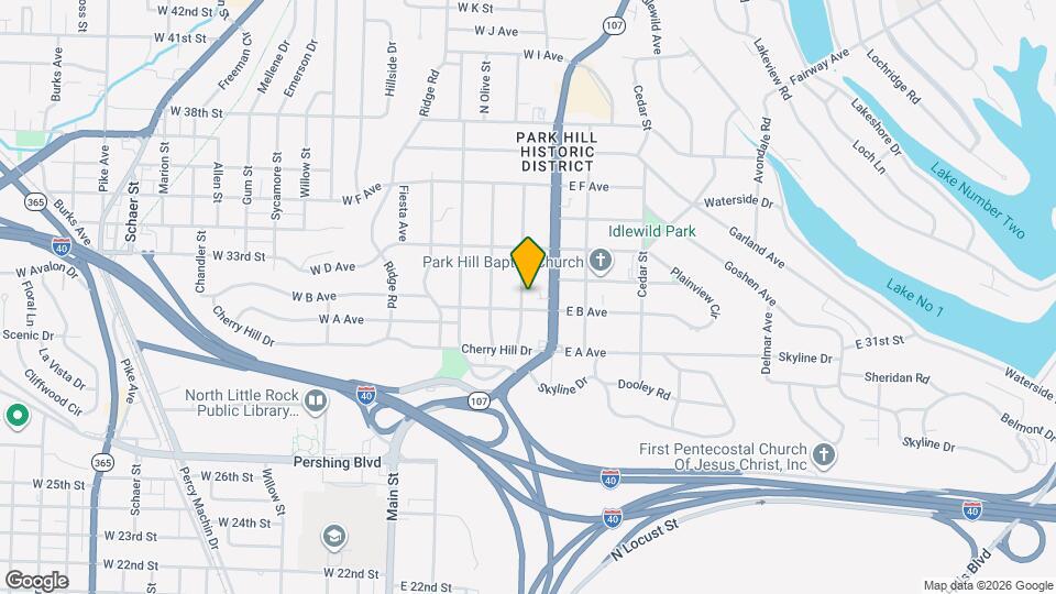 3208 N Cypress St Map and Location Details