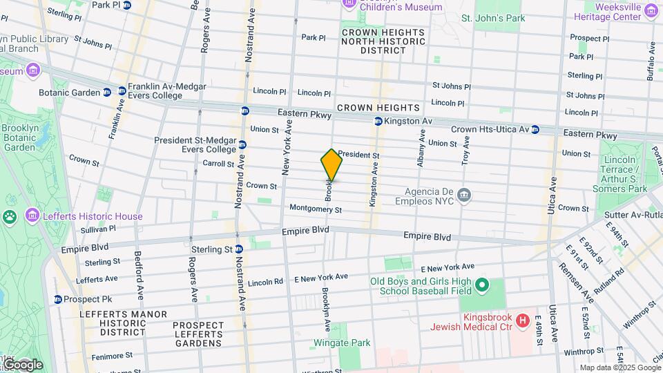 421 Crown St Mapa y Detalles de la Ubicación