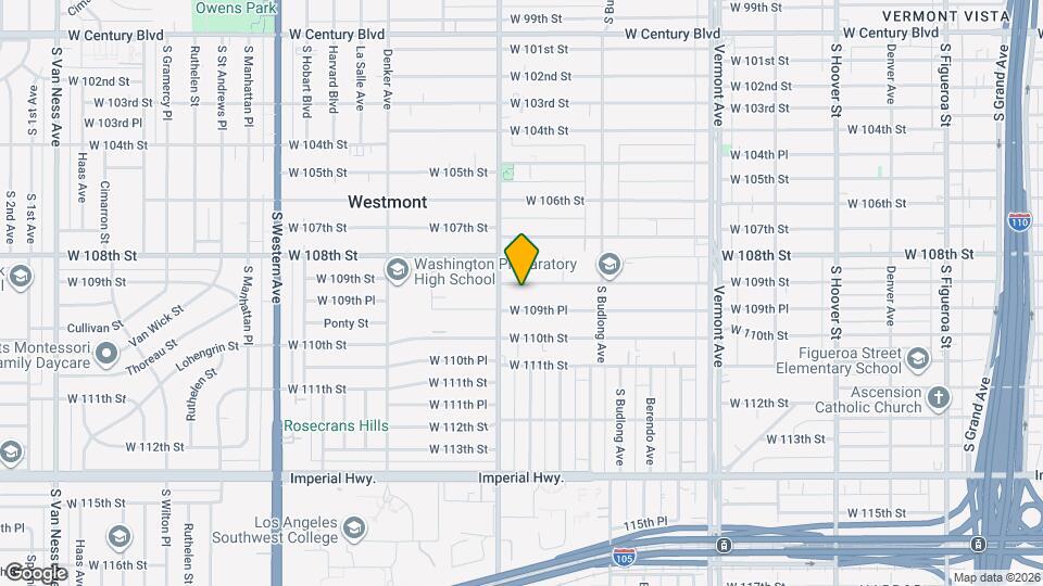 1336 W 109th St Map and Location Details