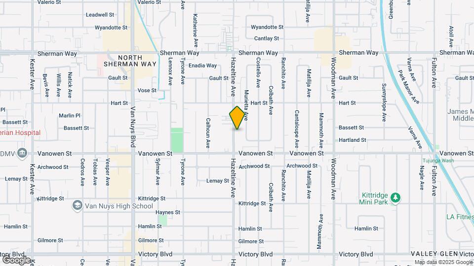 6852 Hazeltine Ave Map and Location Details