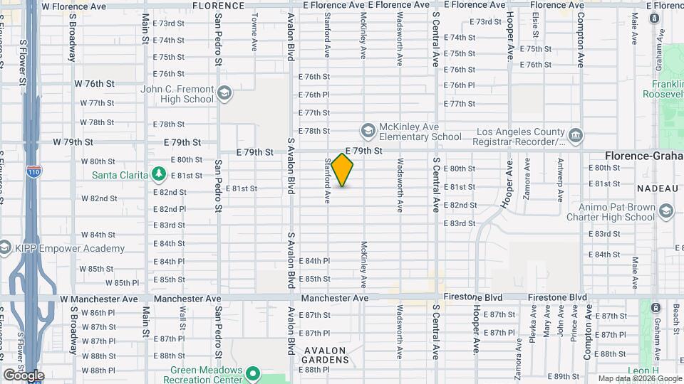 724 1/4 E 81st St Map and Location Details