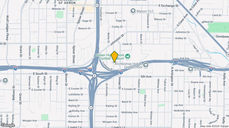 539 Gridley Ave Map and Location Details