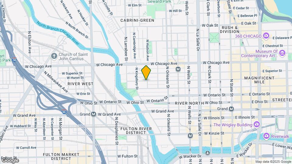 443 W Huron St, Unit 2104 Map and Location Details