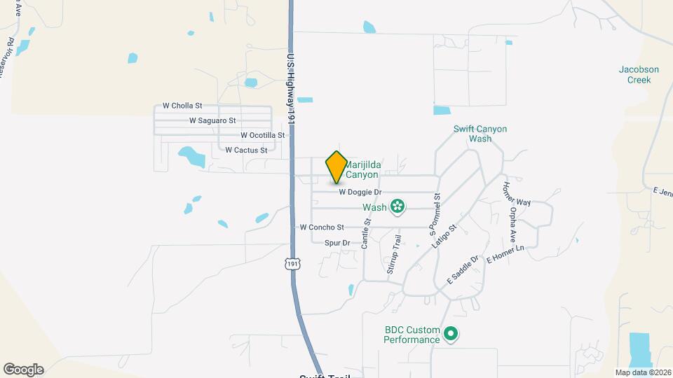 584 W Doggie Dr Map and Location Details