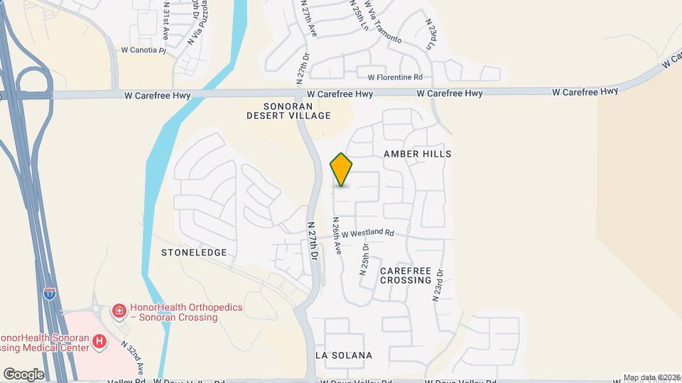 2567 W Amber Sun Dr Mapa y Detalles de la Ubicación