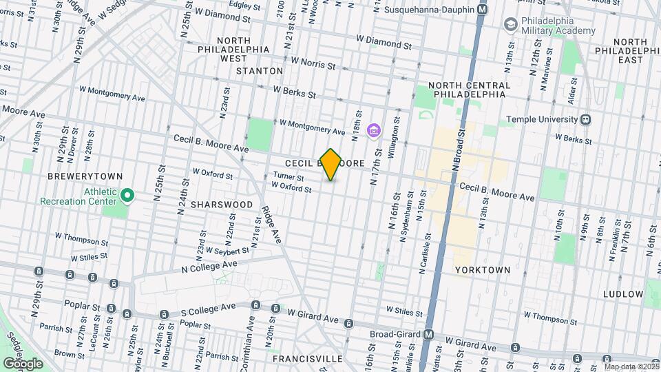1612 N Gratz St Map and Location Details