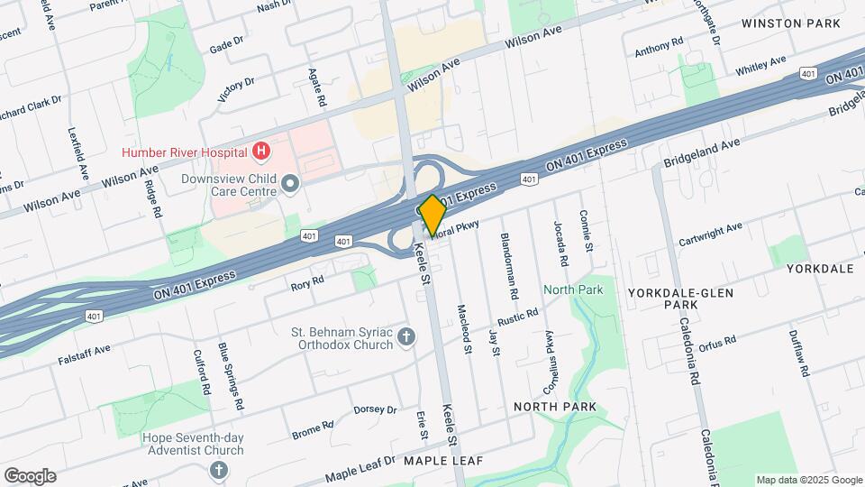 2645 Keele St Map and Location Details