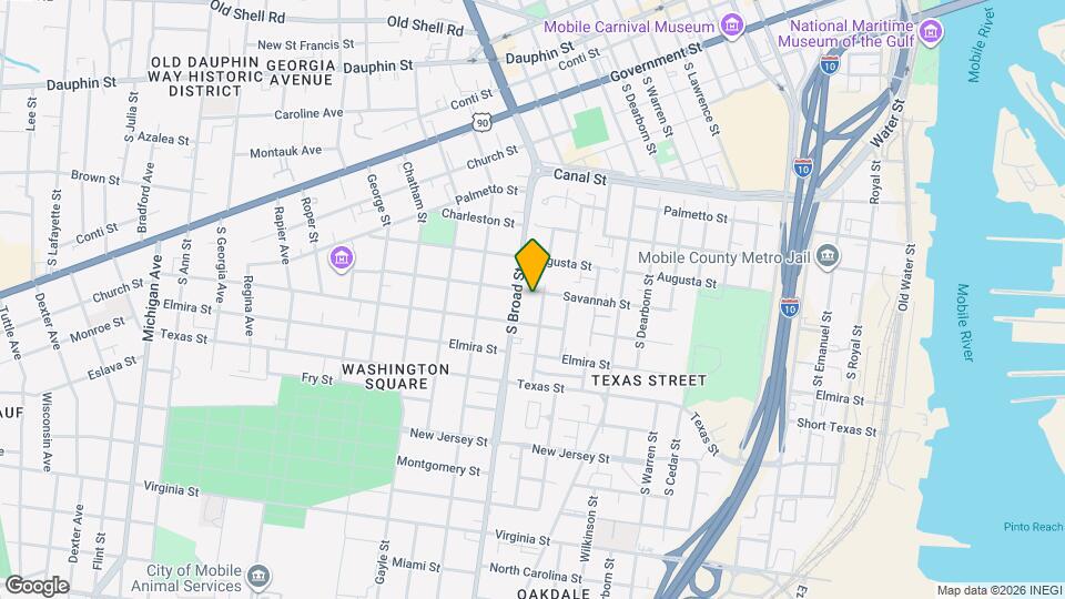 855 Savannah St Map and Location Details