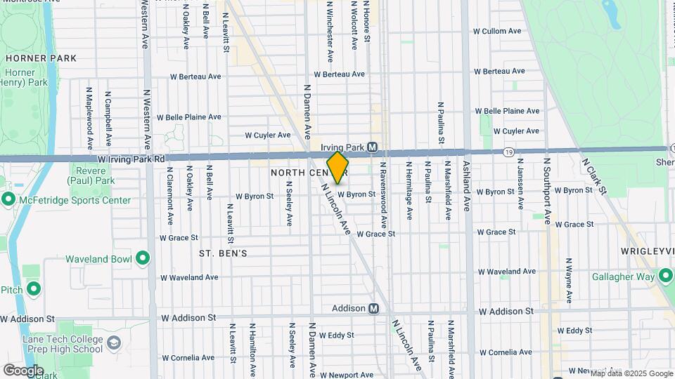 1916 W Byron St Mapa y Detalles de la Ubicación