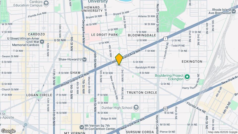 312 Florida Ave NW Mapa y Detalles de la Ubicación