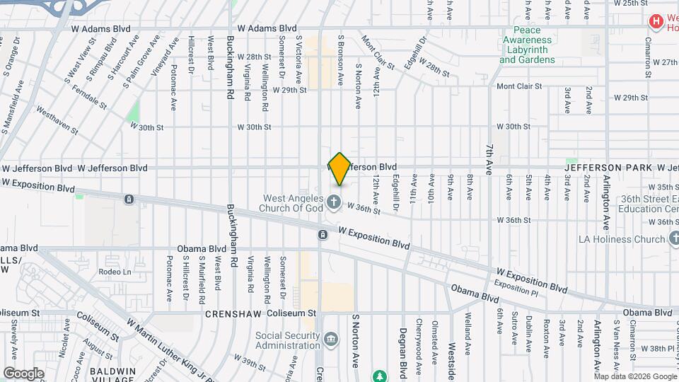 3511 S Bronson Ave, Unit 3511 Map and Location Details