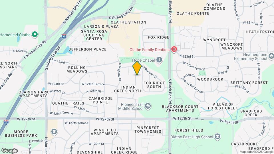 12425 S Blackfoot Dr Mapa y Detalles de la Ubicación