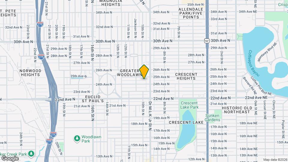 925 24th Ave N, Unit Half Map and Location Details