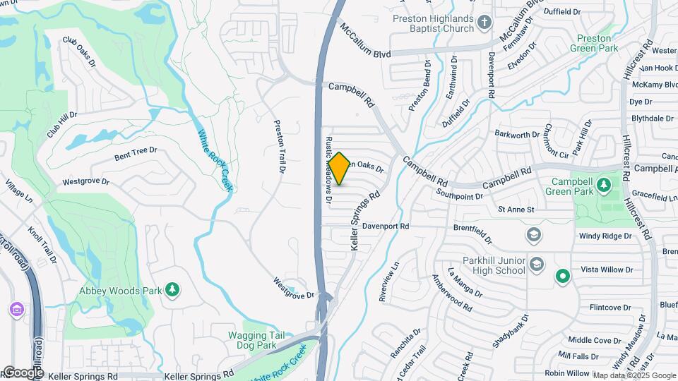 6005 Canyon Springs Rd Map and Location Details