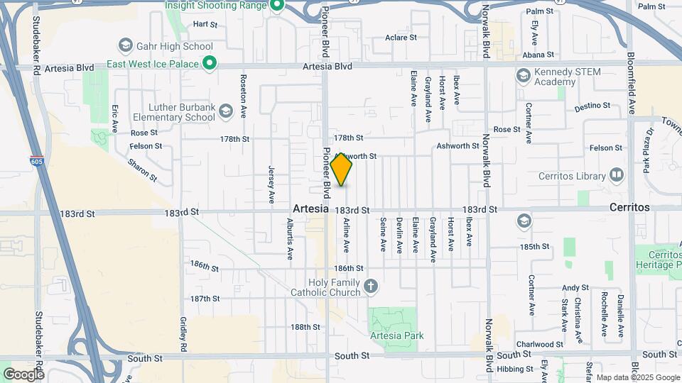 18031 Arline Ave Map and Location Details