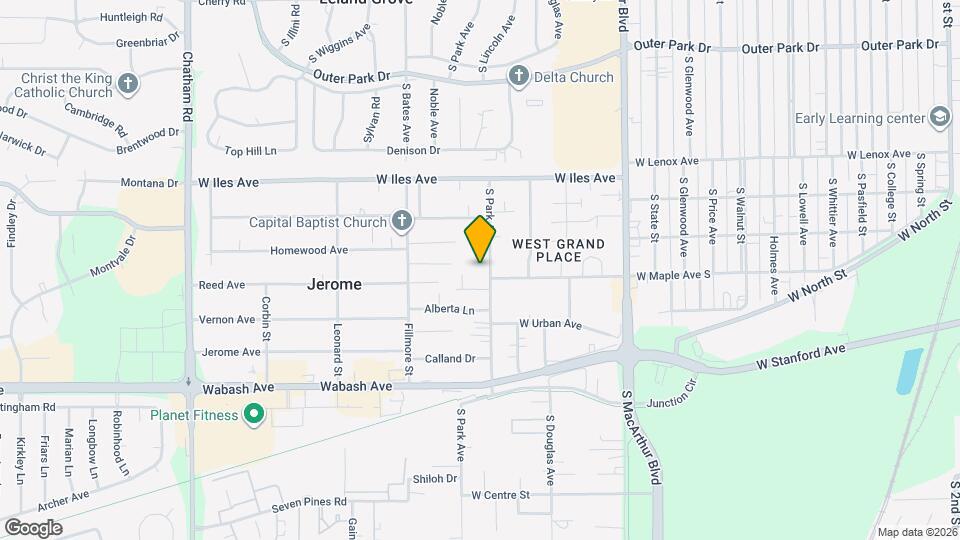 2817 S Park Ave Map and Location Details