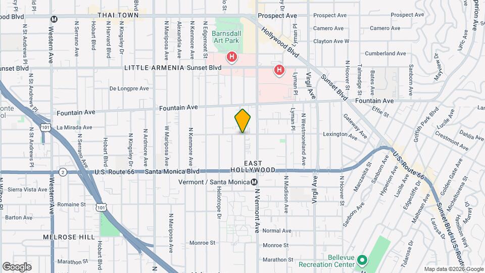 4762 Lexington Ave Map and Location Details