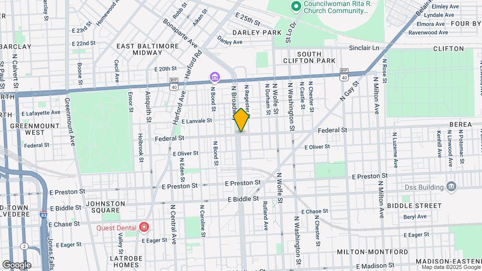 1541 N Broadway Map and Location Details