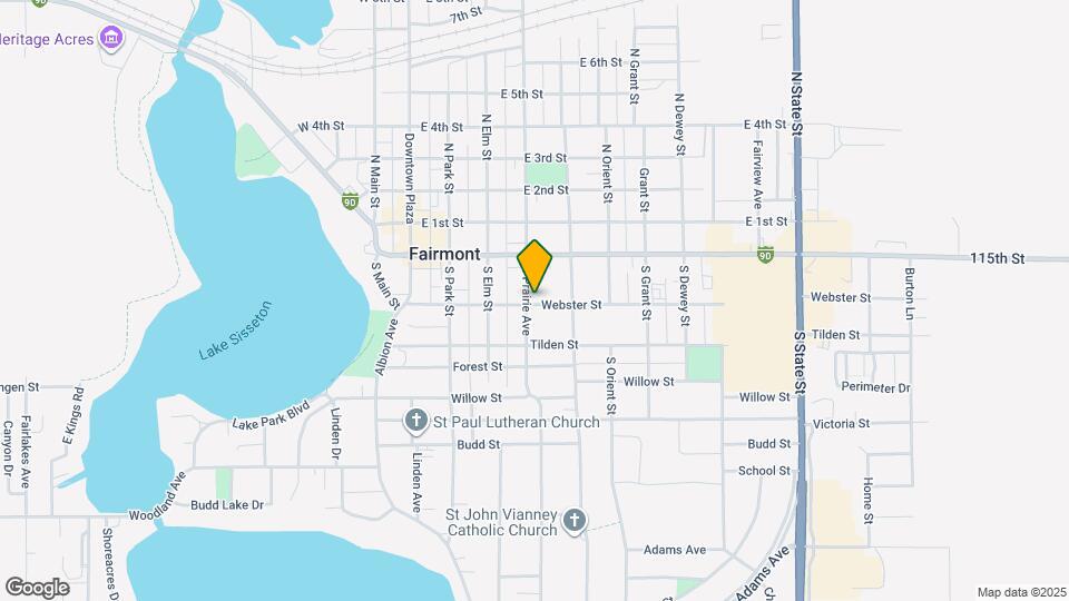 231 S Prairie Ave Map and Location Details