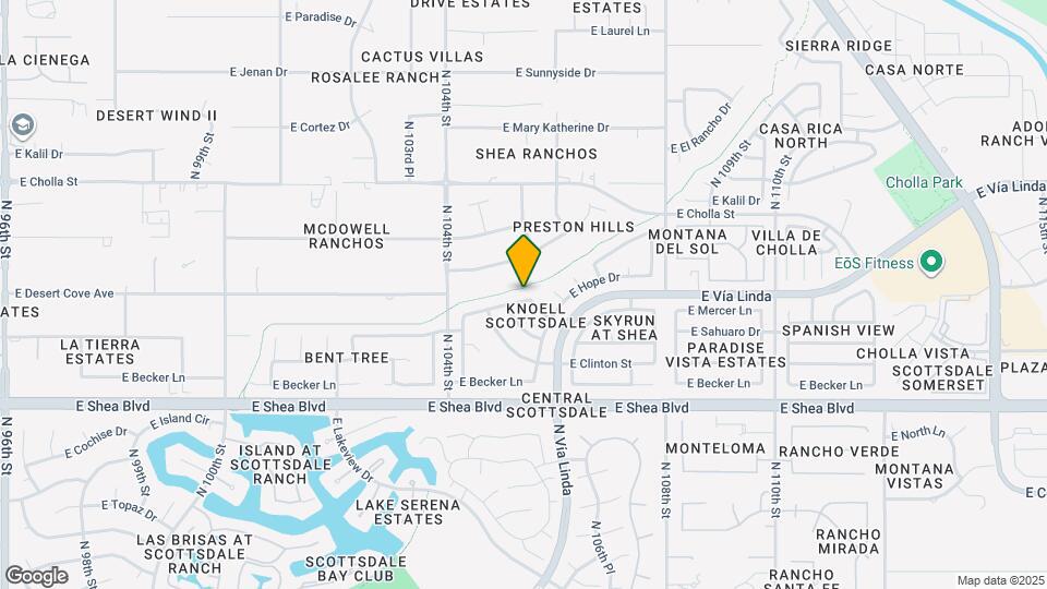 10534 E Mercer Ln Map and Location Details