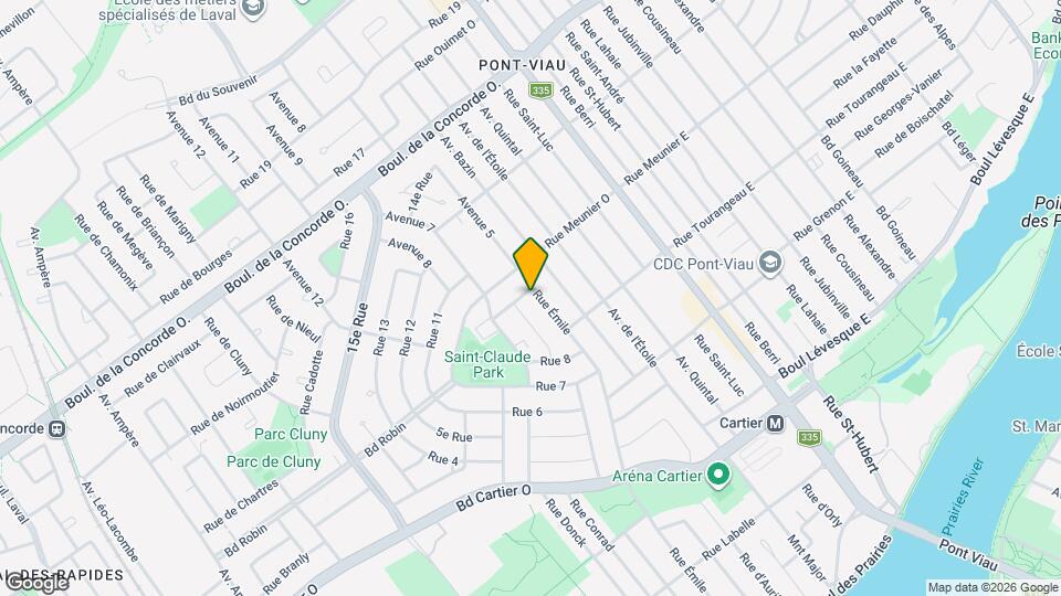 374 Émile Rue Map and Location Details