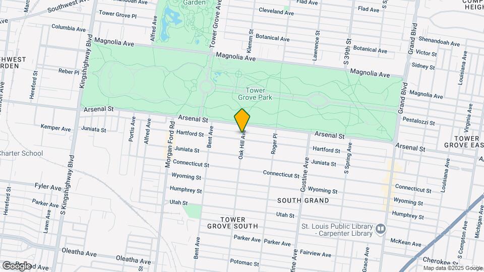 3125 Oak Hill Ave Map and Location Details