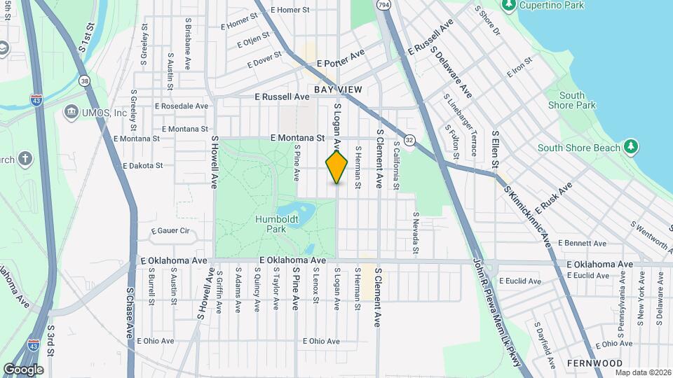 2933 S Logan Ave, Unit 2933 Map and Location Details
