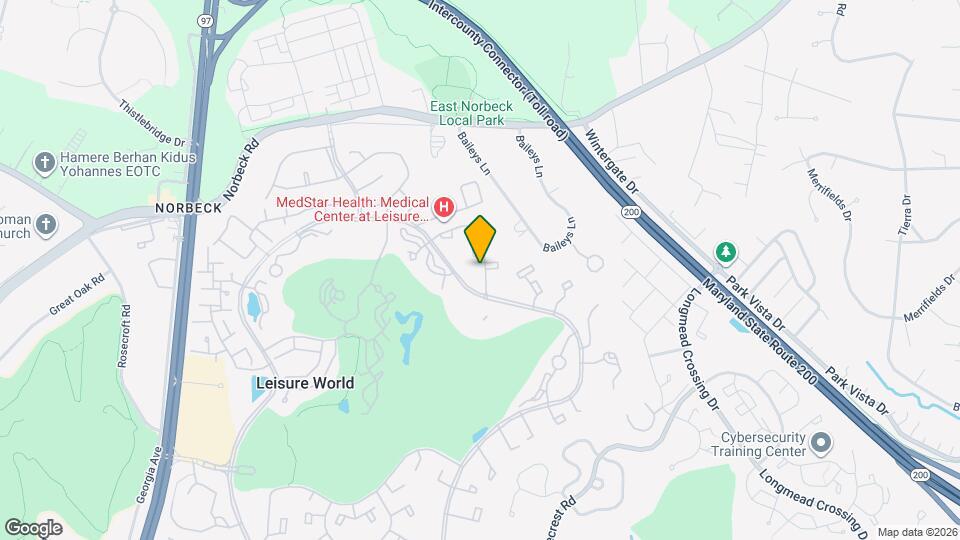 15316 Pine Orchard Dr, Unit 3A Map and Location Details