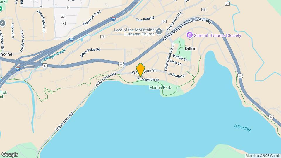 401 W Lodgepole St Map and Location Details