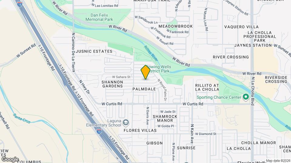 2810 W Carnauba St Mapa y Detalles de la Ubicación