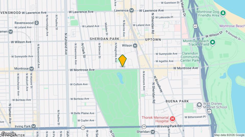 1210 W Montrose Ave, Unit 3 Map and Location Details