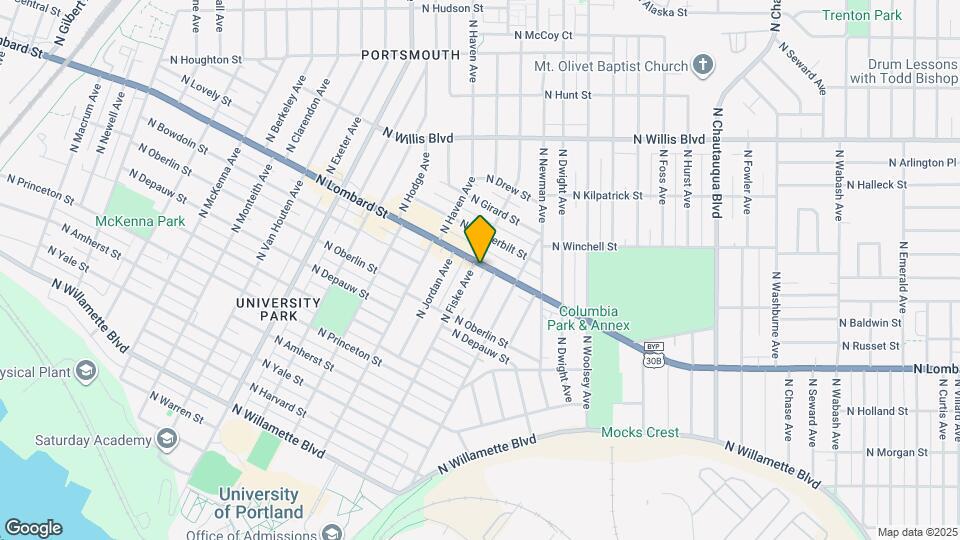 4788 N Lombard St Map and Location Details