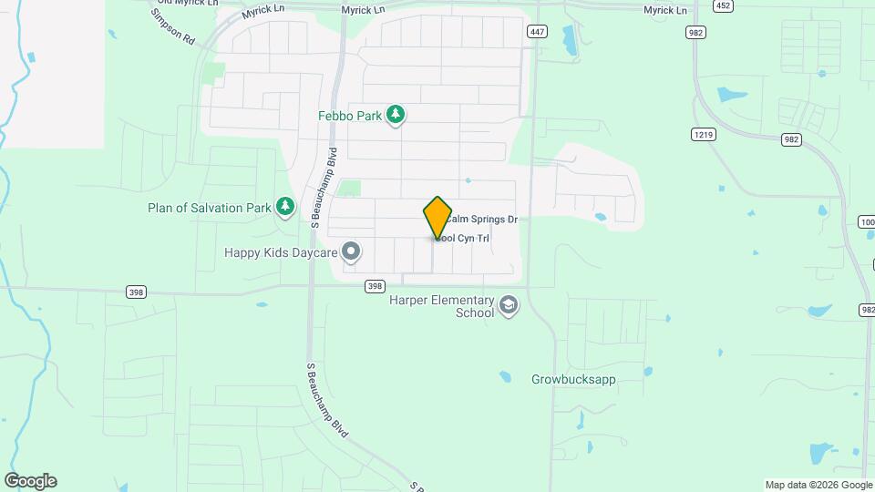 1603 Sunny Grove Dr Map and Location Details