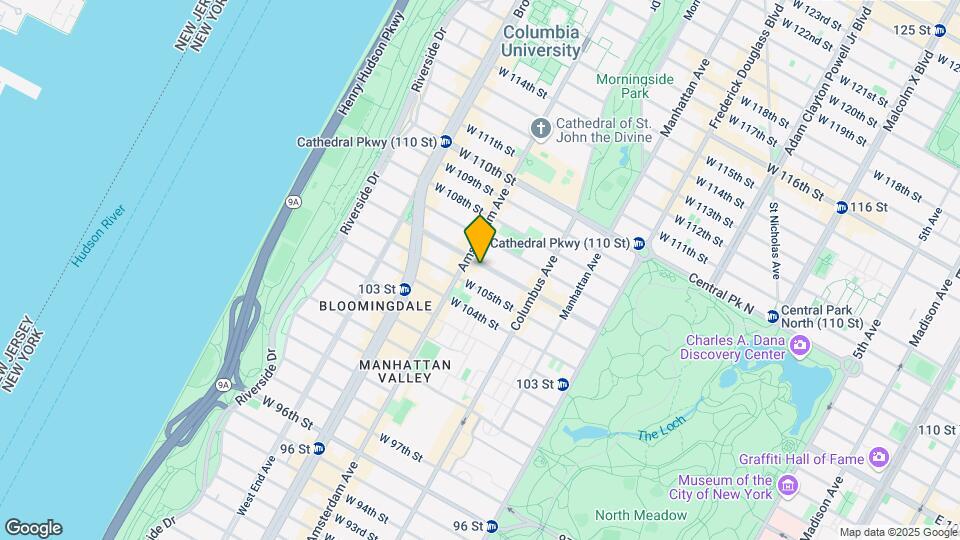 156 W 106th St Mapa y Detalles de la Ubicación
