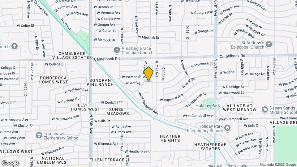 7123 W Highland Ave Map and Location Details