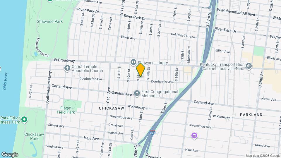 741 S 39th St Map and Location Details