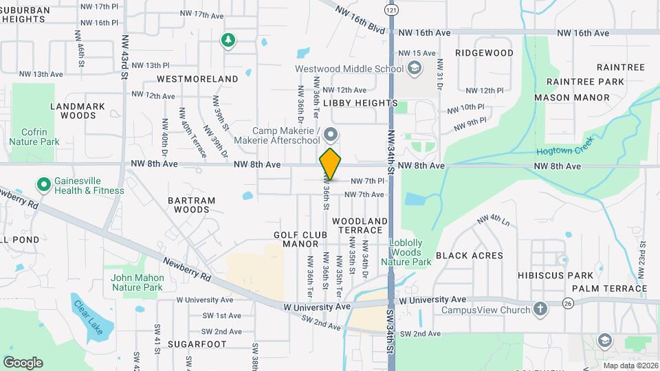 715 NW 36th St Map and Location Details