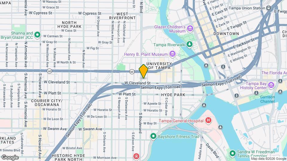 110 S Boulevard Mapa y Detalles de la Ubicación