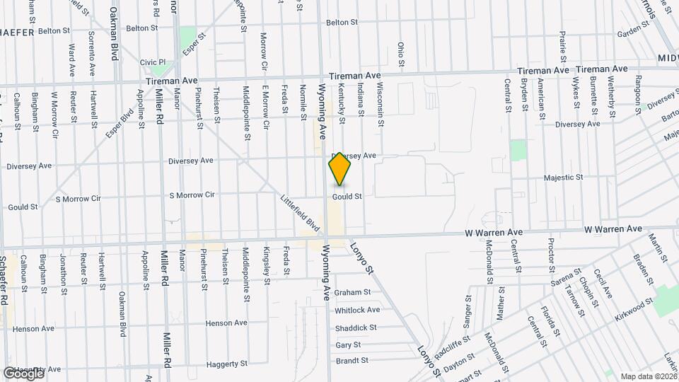 7411 Kentucky St, Unit Apartment 2 Map and Location Details