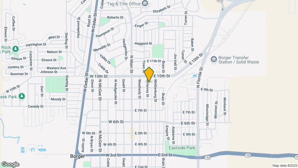 910 N Harvey St Map and Location Details