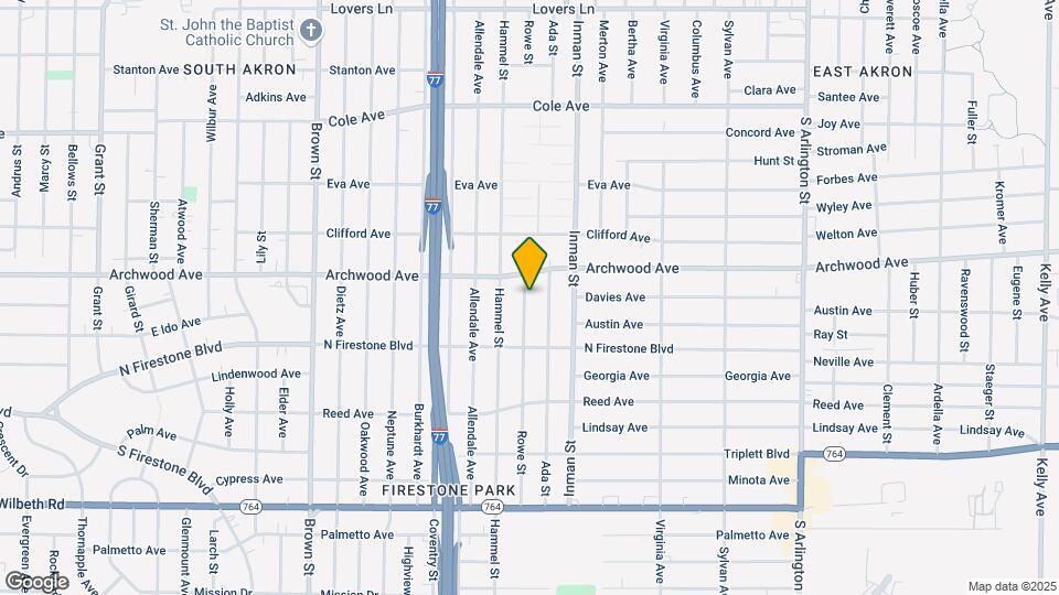 1191 Rowe St Map and Location Details